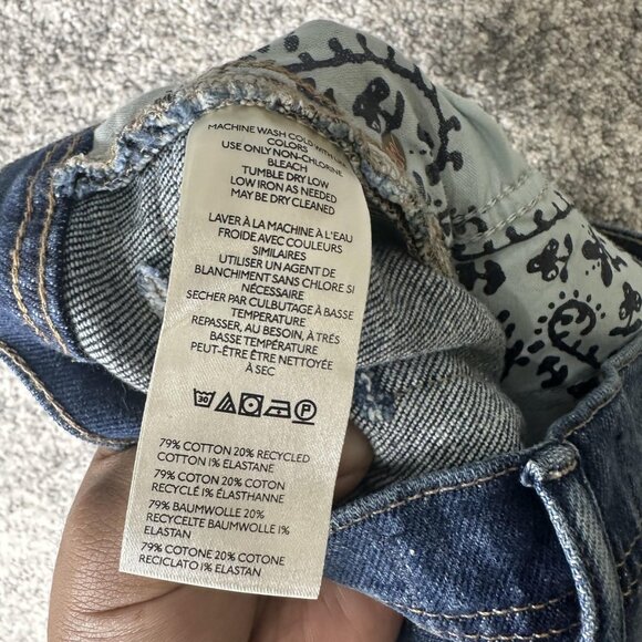 We The‎ Free Free People Jeans Womens 26 Blue High Rise Skinny Stretch Denim - Picture 7 of 7